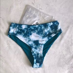 Teal Tie Dye Bikini Bottoms